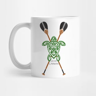 Green Tribal Turtle 2 Stand-Up / Grand Cayman Mug